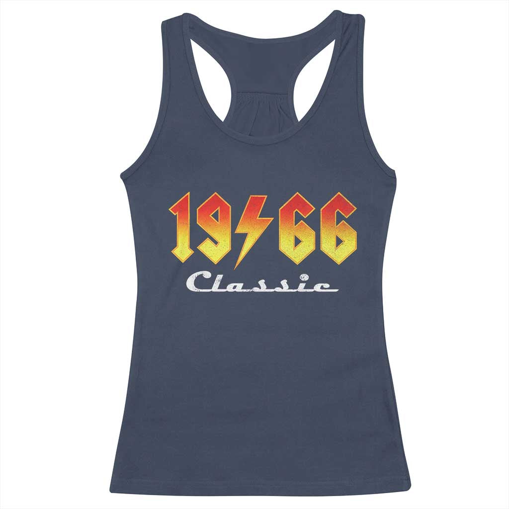60th Birthday Racerback Tank Top Classic Born 1966 Turning 60 Year Old