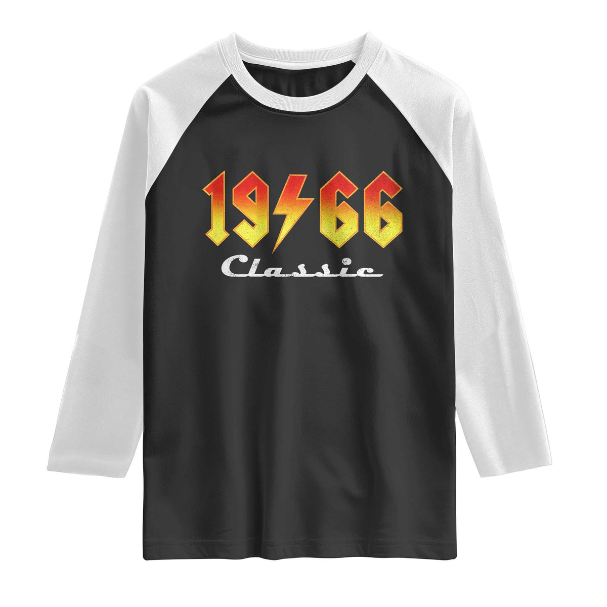60th Birthday Raglan Shirt Classic Born 1966 Turning 60 Year Old