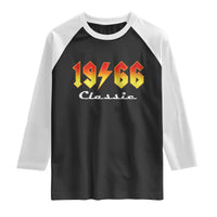 60th Birthday Raglan Shirt Classic Born 1966 Turning 60 Year Old