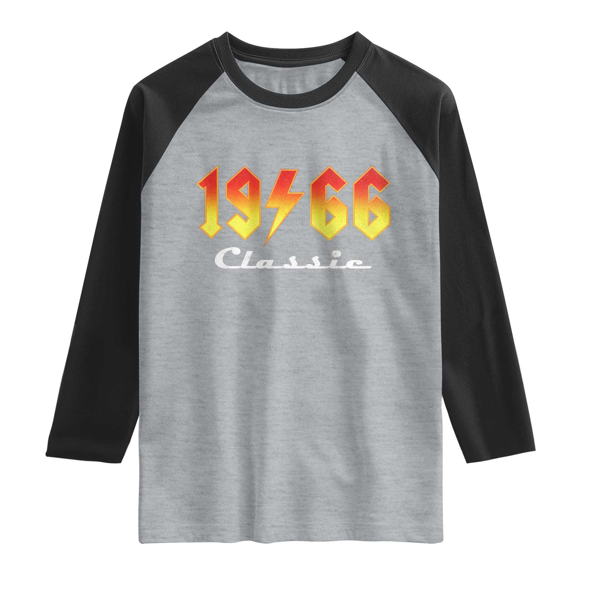 60th Birthday Raglan Shirt Classic Born 1966 Turning 60 Year Old