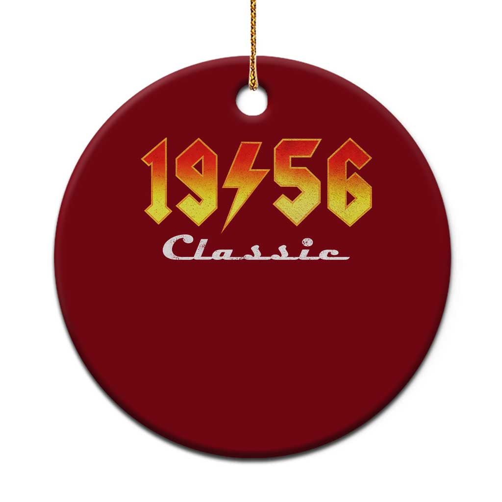 70th Birthday Ceramic Ornament Classic Born 1956 Turning 70 Year Old