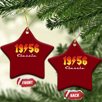 70th Birthday Ceramic Ornament Classic Born 1956 Turning 70 Year Old