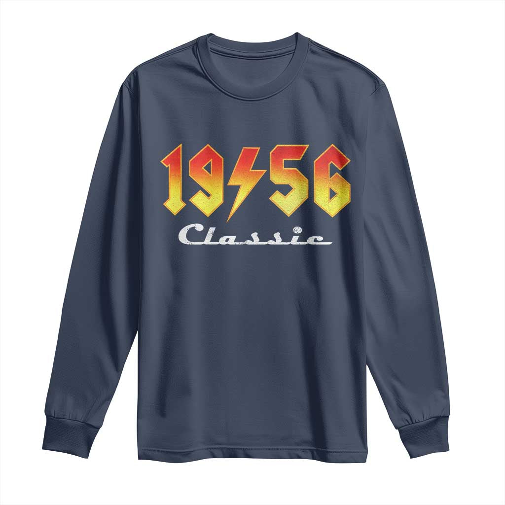 70th Birthday Long Sleeve Shirt Classic Born 1956 Turning 70 Year Old