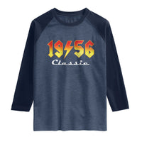 70th Birthday Raglan Shirt Classic Born 1956 Turning 70 Year Old