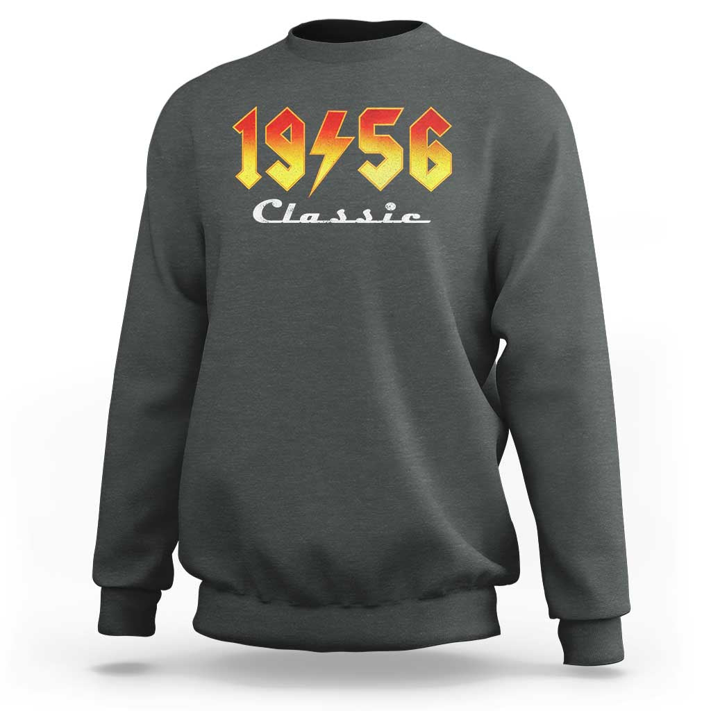70th Birthday Sweatshirt Classic Born 1956 Turning 70 Year Old