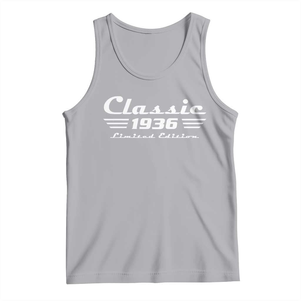 Classic 1936 Birthday Tank Top 90yr 90th Birthday Gift