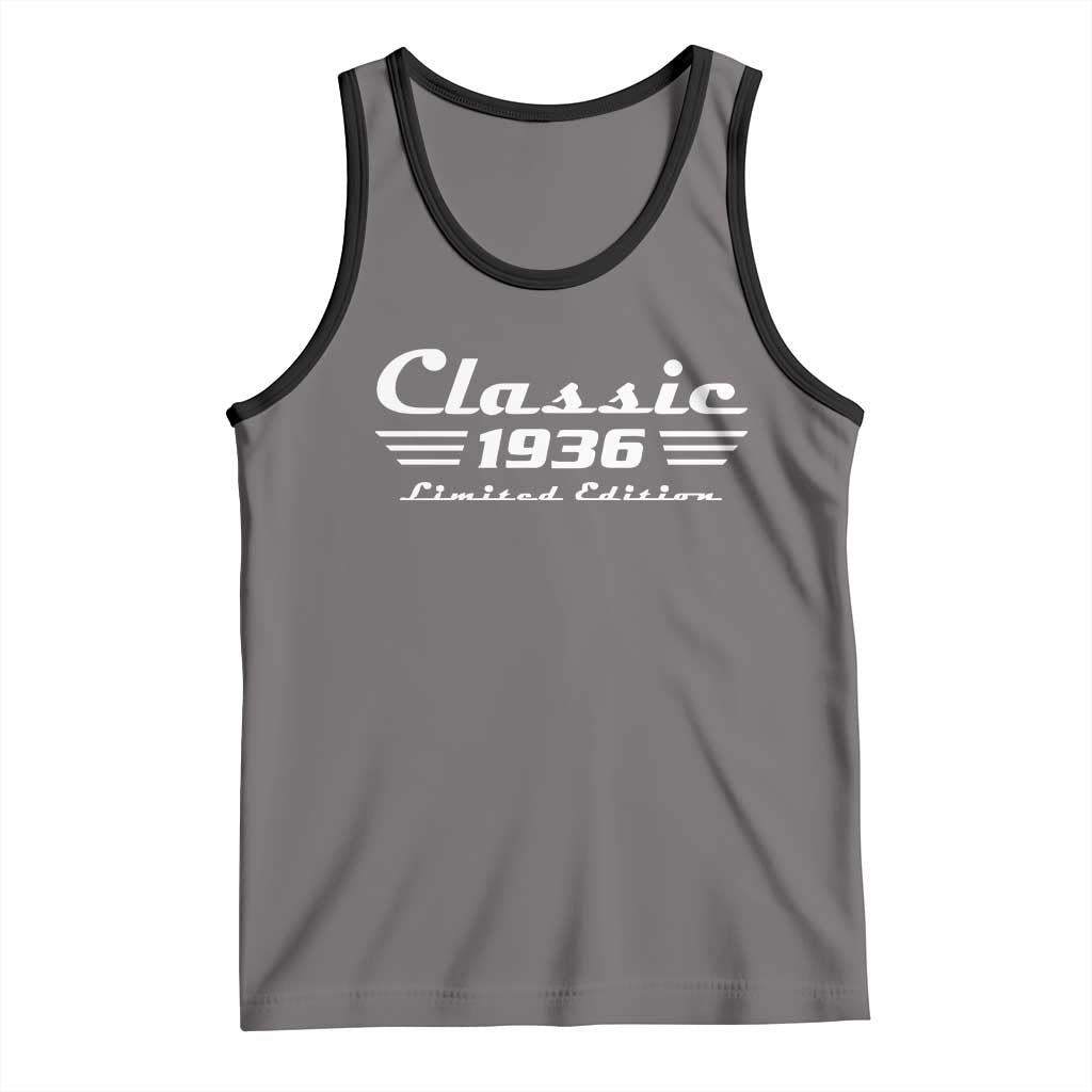 Classic 1936 Birthday Tank Top 90yr 90th Birthday Gift