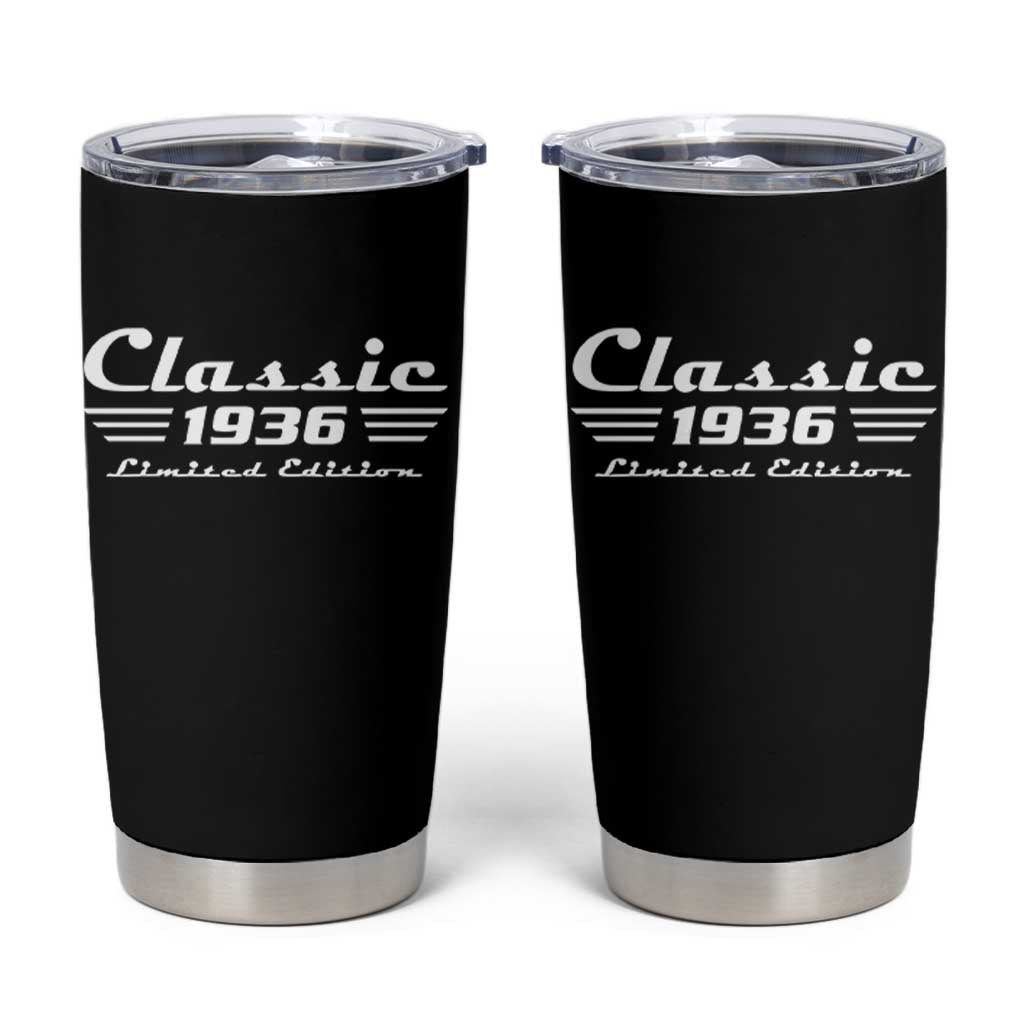 Classic 1936 Birthday Tumbler Cup 90yr 90th Birthday Gift