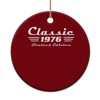 Classic 1976 Birthday Ceramic Ornament 50yr 50th Birthday Gift