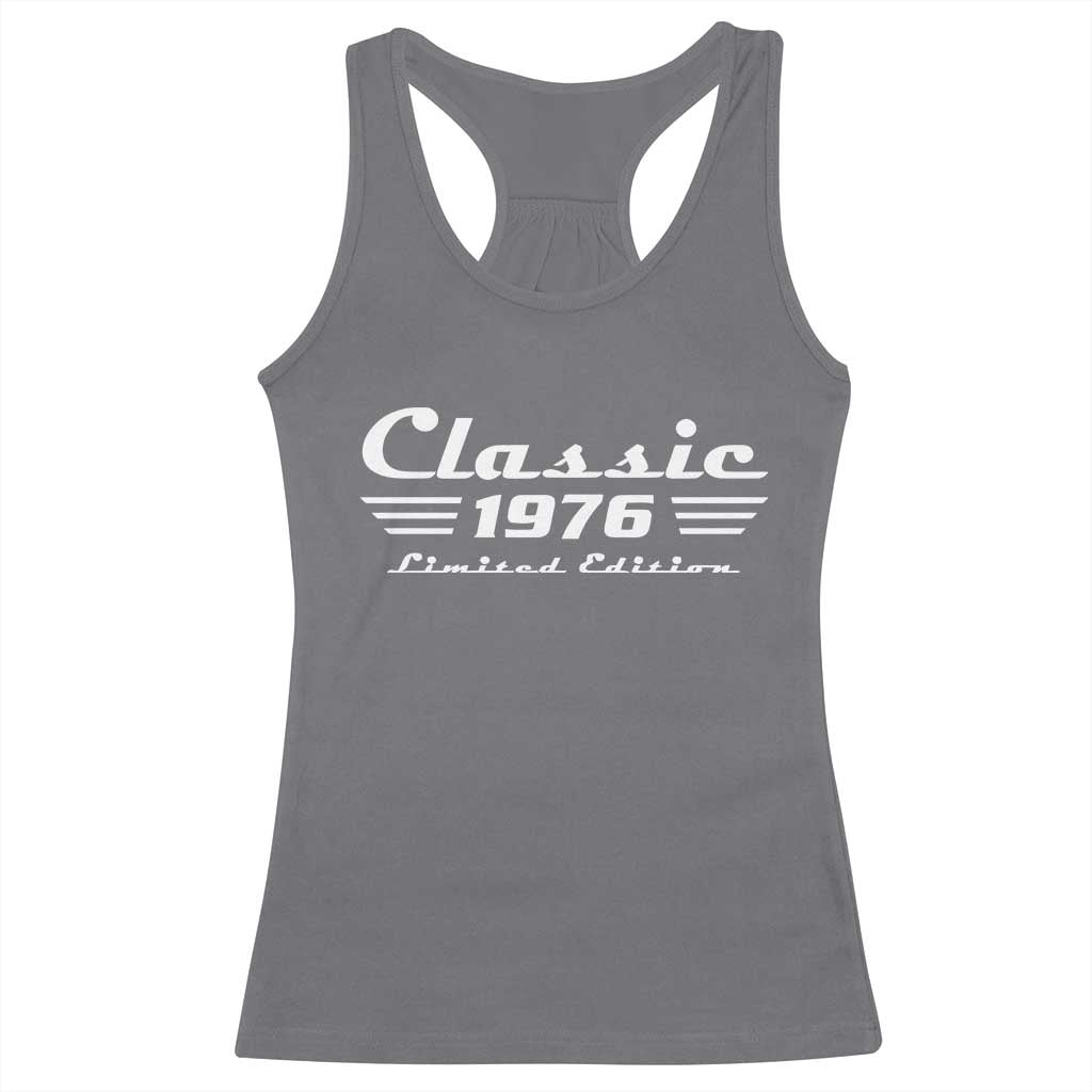 Classic 1976 Birthday Racerback Tank Top 50yr 50th Birthday Gift