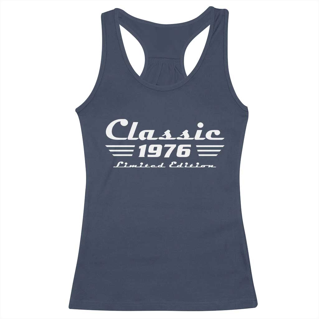 Classic 1976 Birthday Racerback Tank Top 50yr 50th Birthday Gift