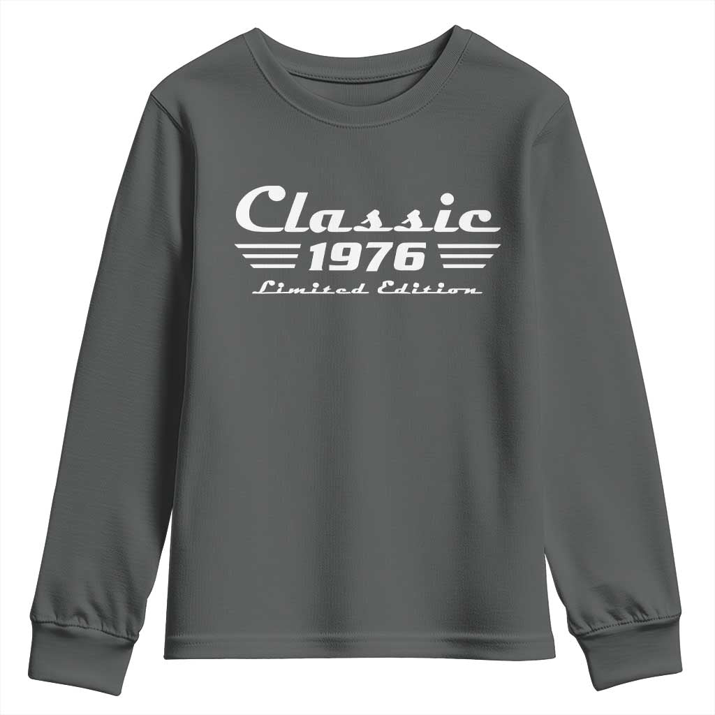 Classic 1976 Birthday Youth Sweatshirt 50yr 50th Birthday Gift