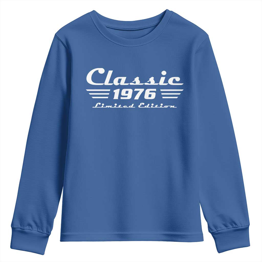 Classic 1976 Birthday Youth Sweatshirt 50yr 50th Birthday Gift
