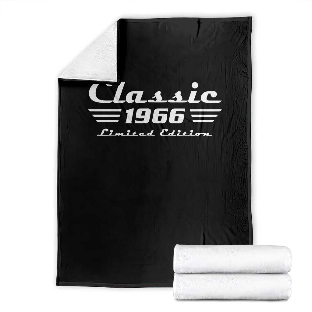Classic 1966 Birthday Throw Blanket 60yr 60th Birthday Gift
