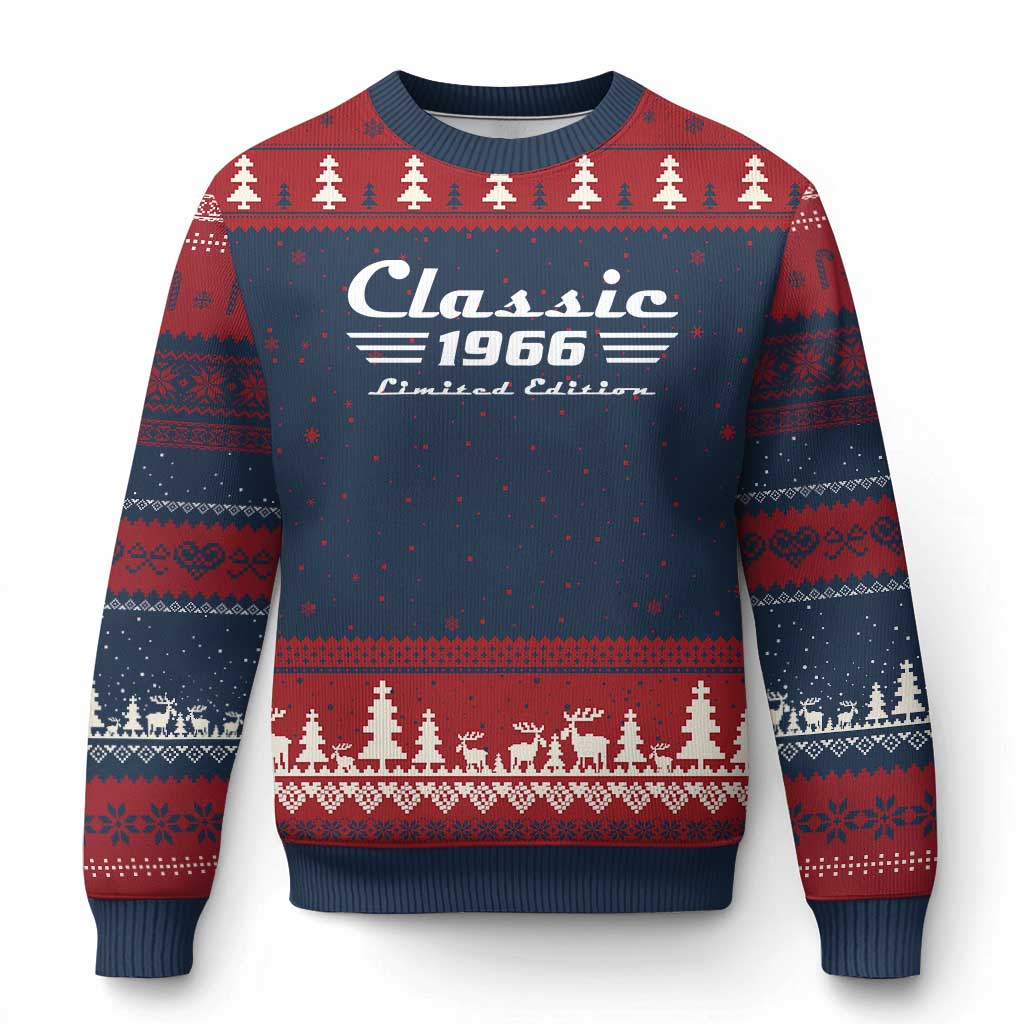 Classic 1966 Birthday Ugly Christmas Sweater 60yr 60th Birthday Gift