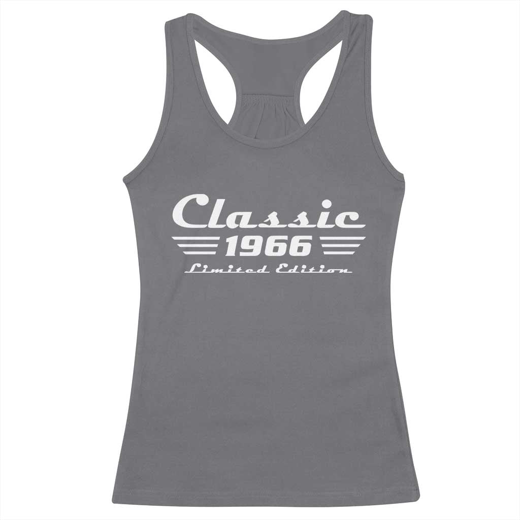 Classic 1966 Birthday Racerback Tank Top 60yr 60th Birthday Gift