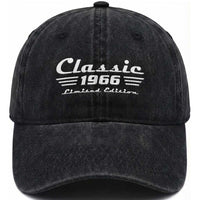 Classic 1966 Birthday Washed Cotton Baseball Cap 60yr 60th Birthday Gift