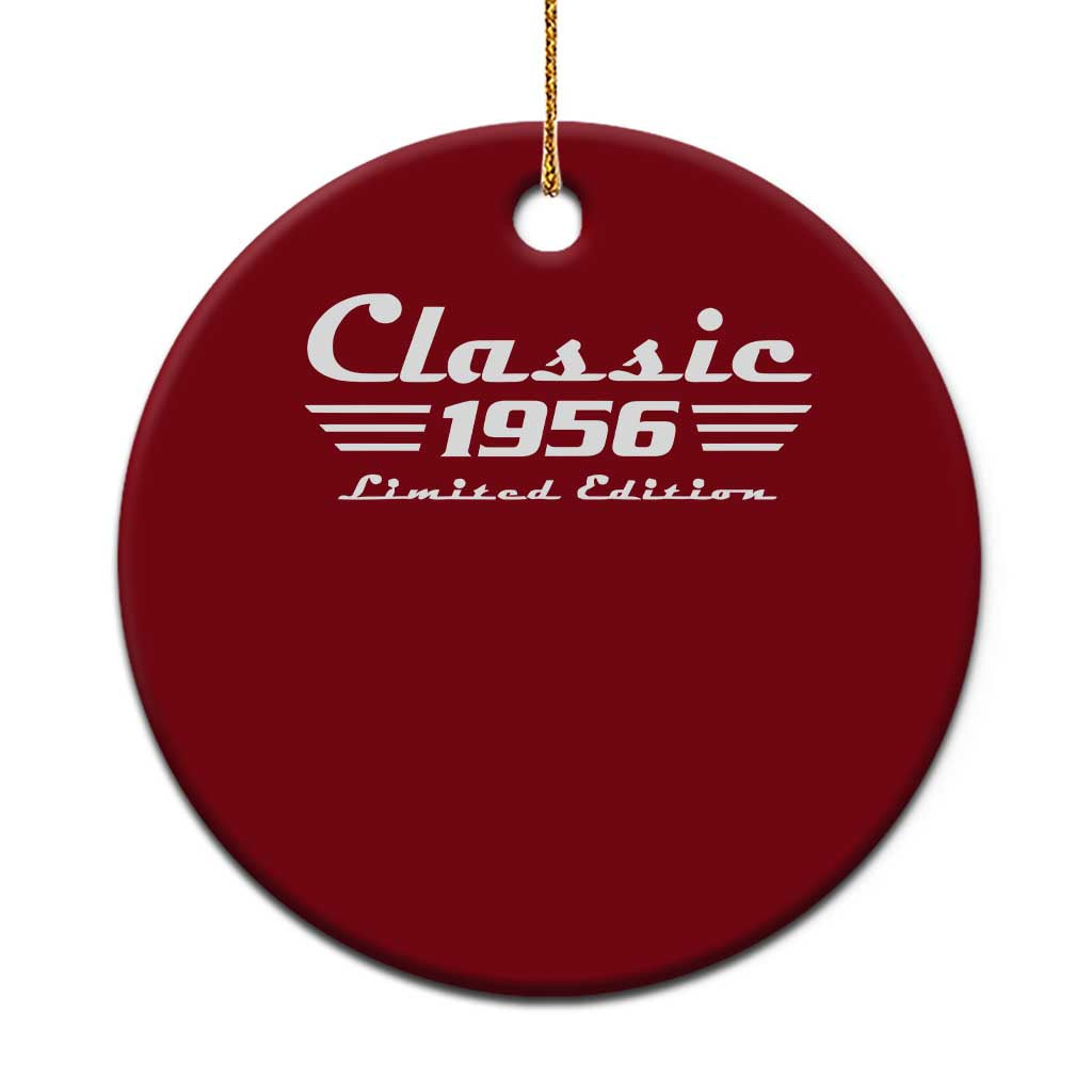 Classic 1956 Birthday Ceramic Ornament 70yr 70th Birthday