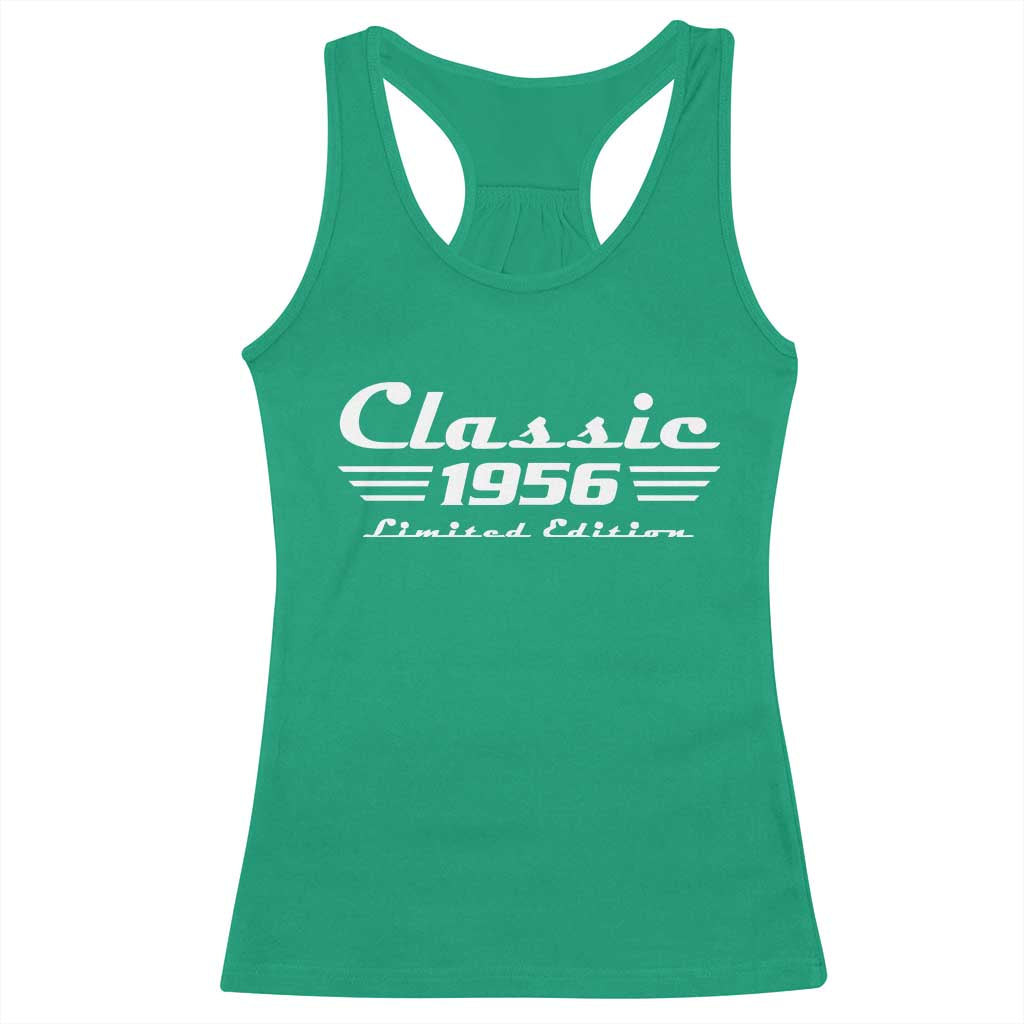 Classic 1956 Birthday Racerback Tank Top 70yr 70th Birthday