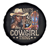 Cowgirl Spare Tire Cover Boots & Bling Its A Cowgirl Thing Melanin Rodeo