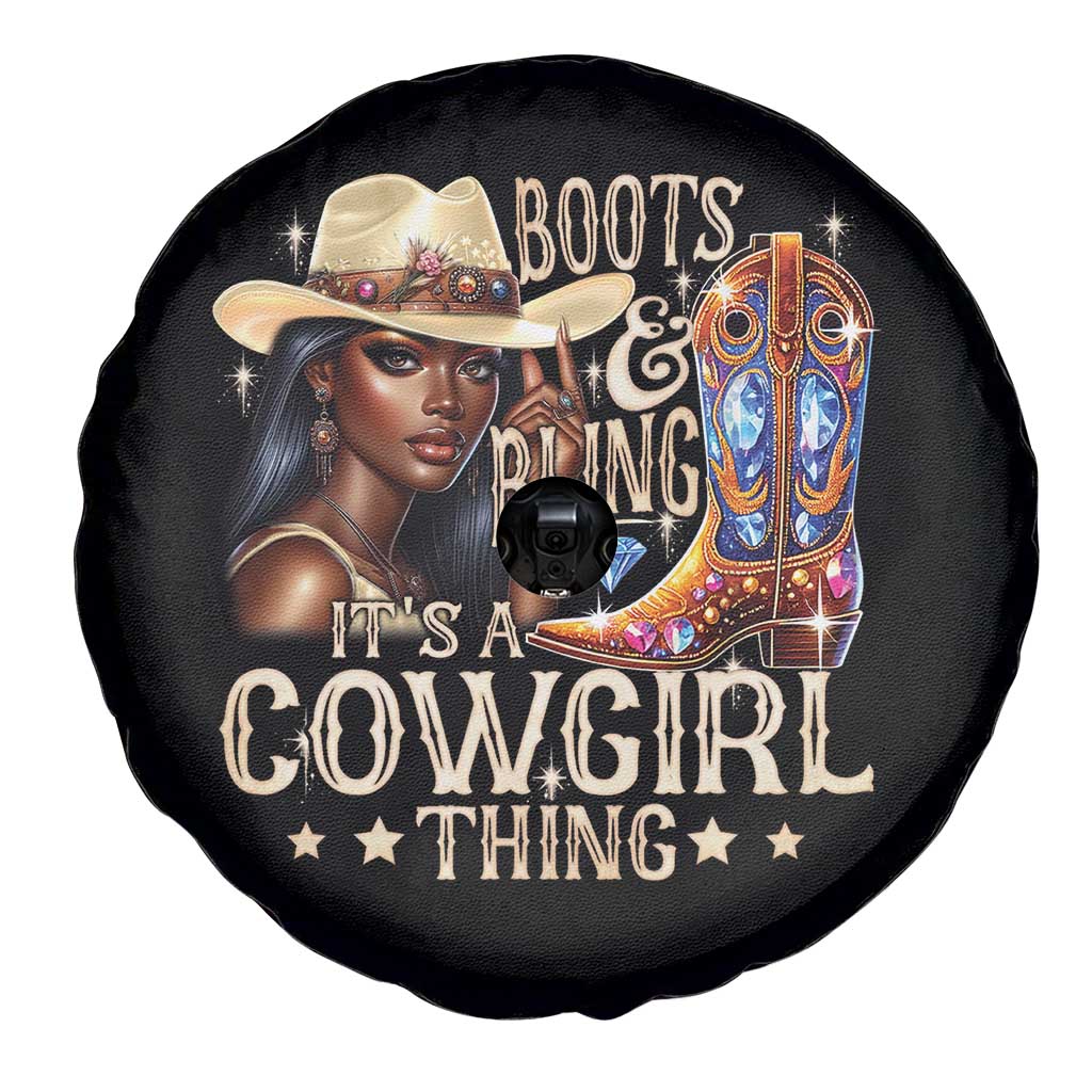 Cowgirl Spare Tire Cover Boots & Bling Its A Cowgirl Thing Melanin Rodeo