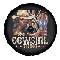Cowgirl Spare Tire Cover Boots & Bling Its A Cowgirl Thing Melanin Rodeo