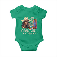 Cowgirl Baby Onesie Boots & Bling Its A Cowgirl Thing Melanin Rodeo