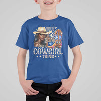 Cowgirl T Shirt For Kid Boots & Bling Its A Cowgirl Thing Melanin Rodeo