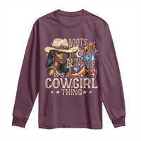 Cowgirl Long Sleeve Shirt Boots & Bling Its A Cowgirl Thing Melanin Rodeo