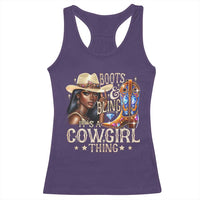 Cowgirl Racerback Tank Top Boots & Bling Its A Cowgirl Thing Melanin Rodeo
