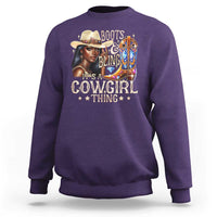 Cowgirl Sweatshirt Boots & Bling Its A Cowgirl Thing Melanin Rodeo