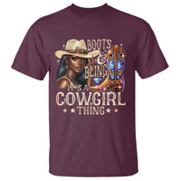 Cowgirl T Shirt Boots & Bling Its A Cowgirl Thing Melanin Rodeo