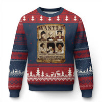 Black Women History Ugly Christmas Sweater Well Behaved Women Rarely Make History Melanin - Wonder Print Shop