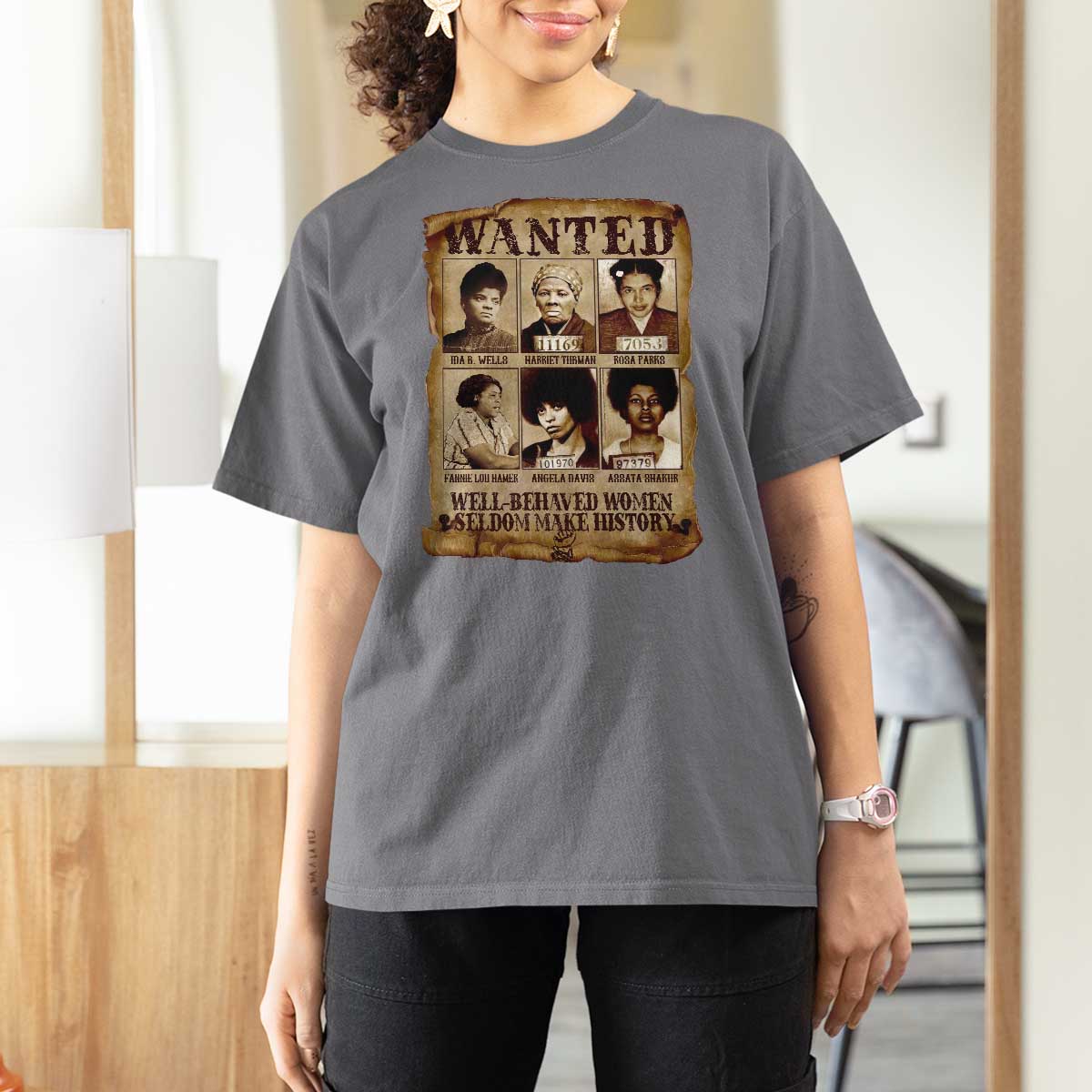 Black Women History T Shirt For Women Well Behaved Women Rarely Make History BLM Melanin