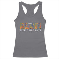 Black History Racerback Tank Top BLM Melanin Kente Juneteenth Black History