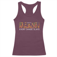 Black History Racerback Tank Top BLM Melanin Kente Juneteenth Black History