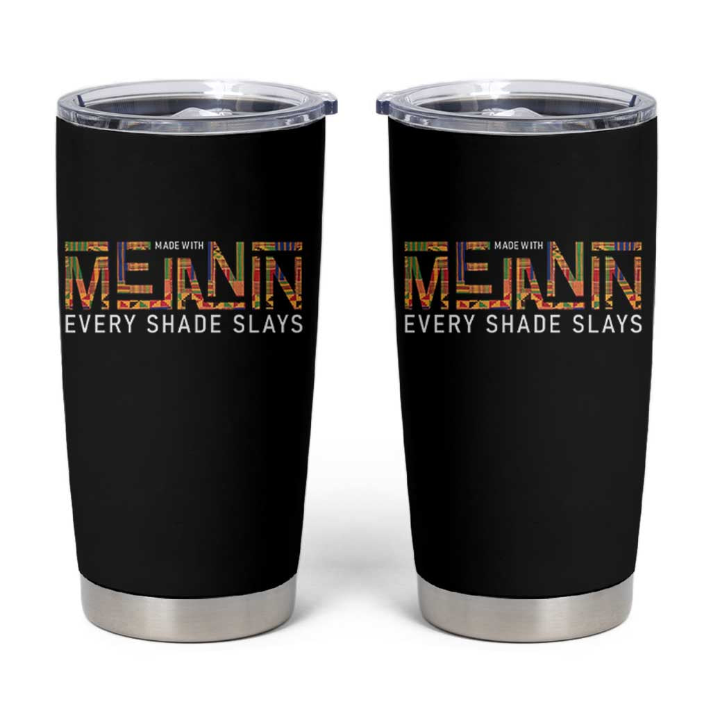 Black History Tumbler Cup Melanin Kente Juneteenth Black History