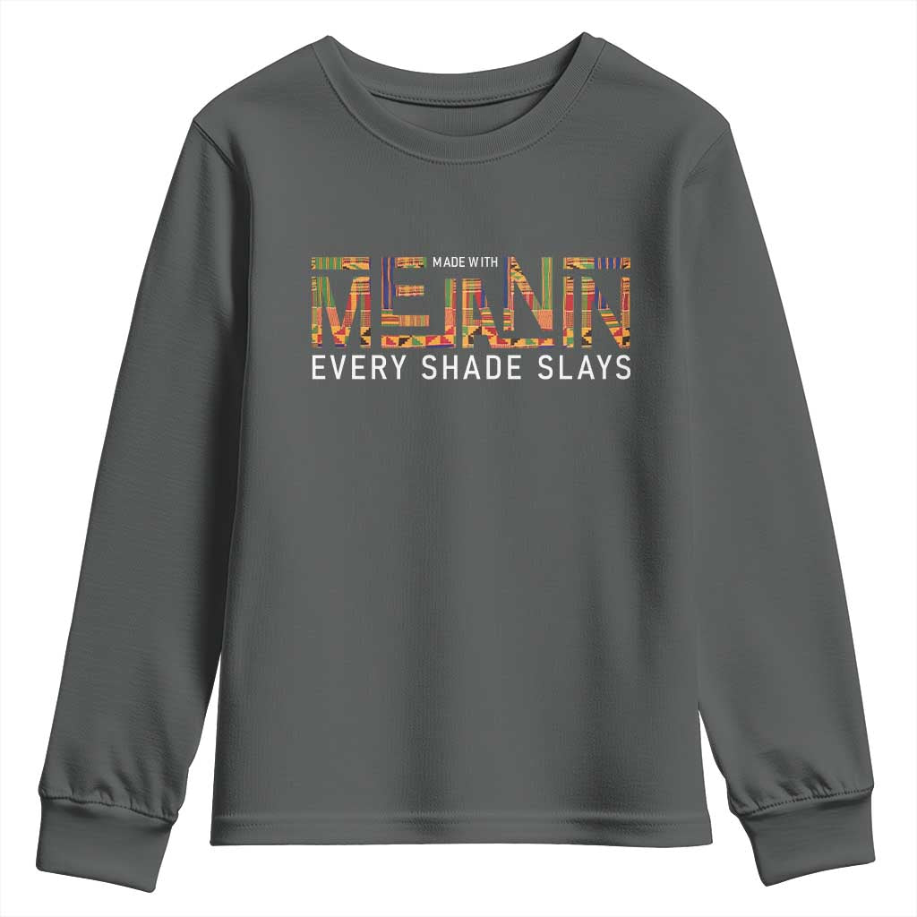 Black History Youth Sweatshirt BLM Melanin Kente Juneteenth Black History