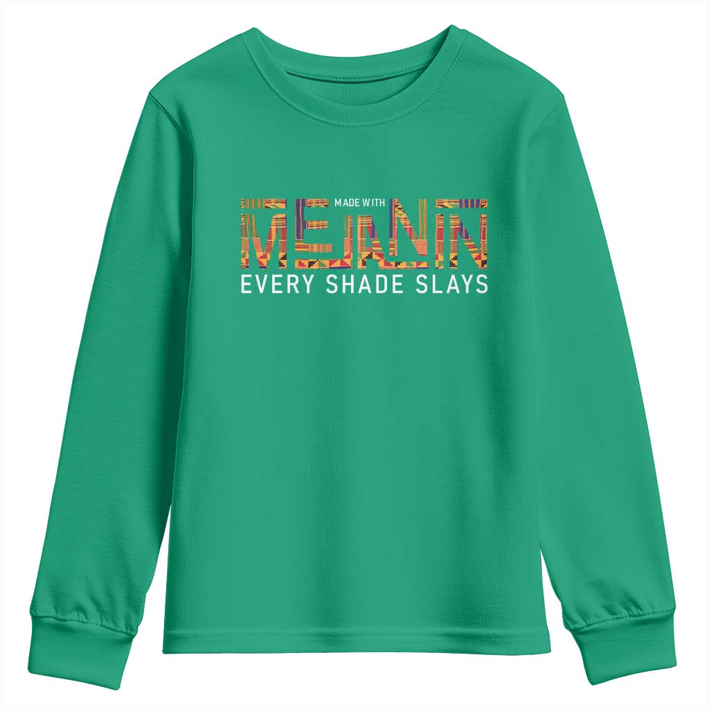 Black History Youth Sweatshirt BLM Melanin Kente Juneteenth Black History