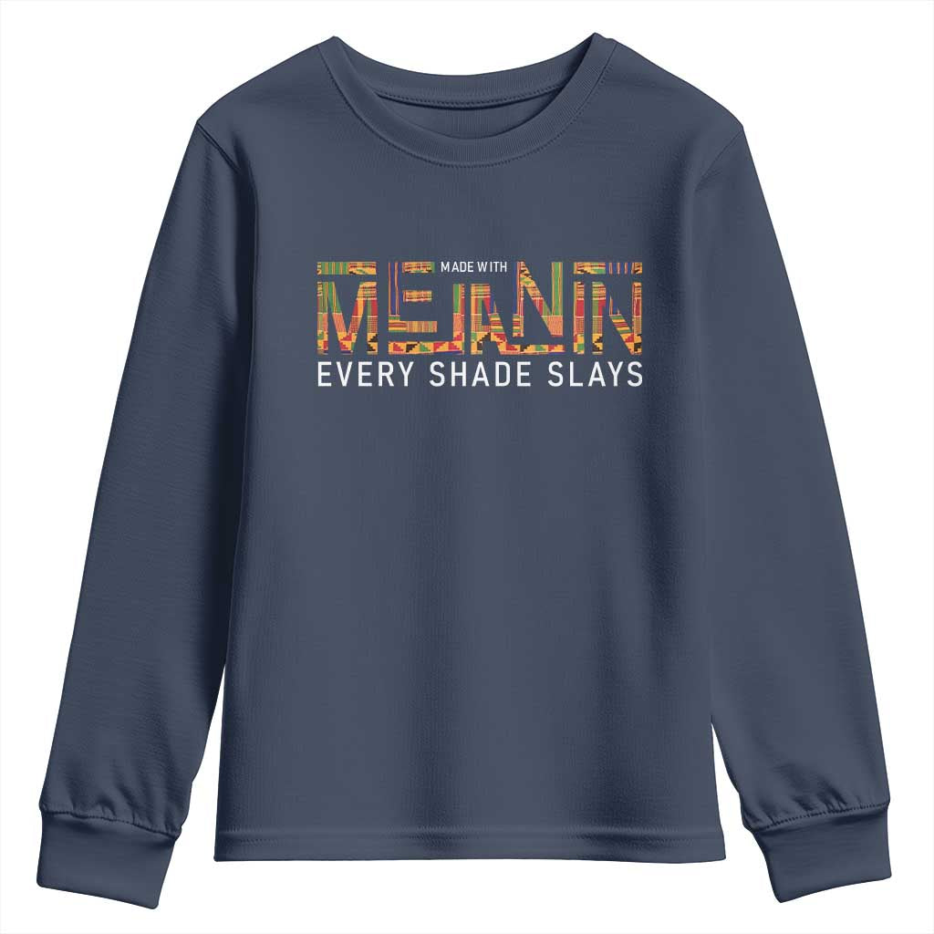 Black History Youth Sweatshirt BLM Melanin Kente Juneteenth Black History