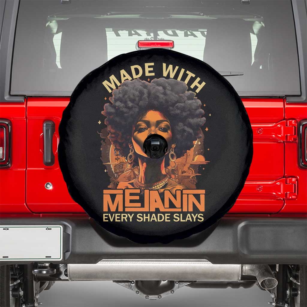 Black Women Spare Tire Cover Melanin Juneteenth Black History