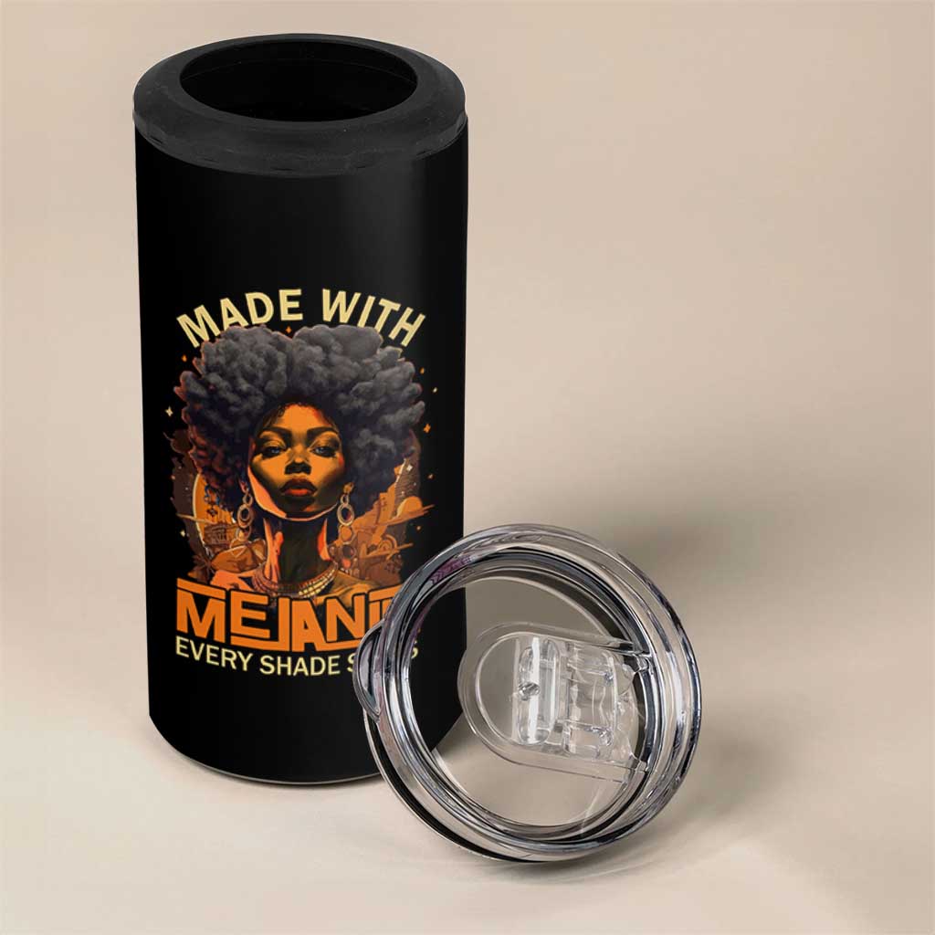 Black Women 4 in 1 Can Cooler Tumbler Melanin Juneteenth Black History