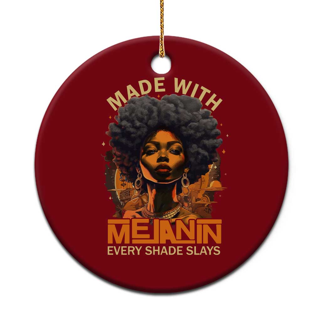 Black Women Ceramic Ornament Melanin Juneteenth Black History - Wonder Print Shop