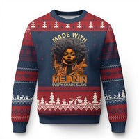 Black Women Ugly Christmas Sweater Melanin Juneteenth Black History - Wonder Print Shop
