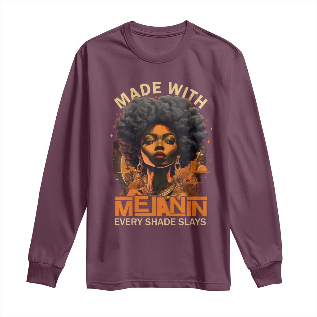 Black Women Long Sleeve Shirt Melanin Juneteenth Black History