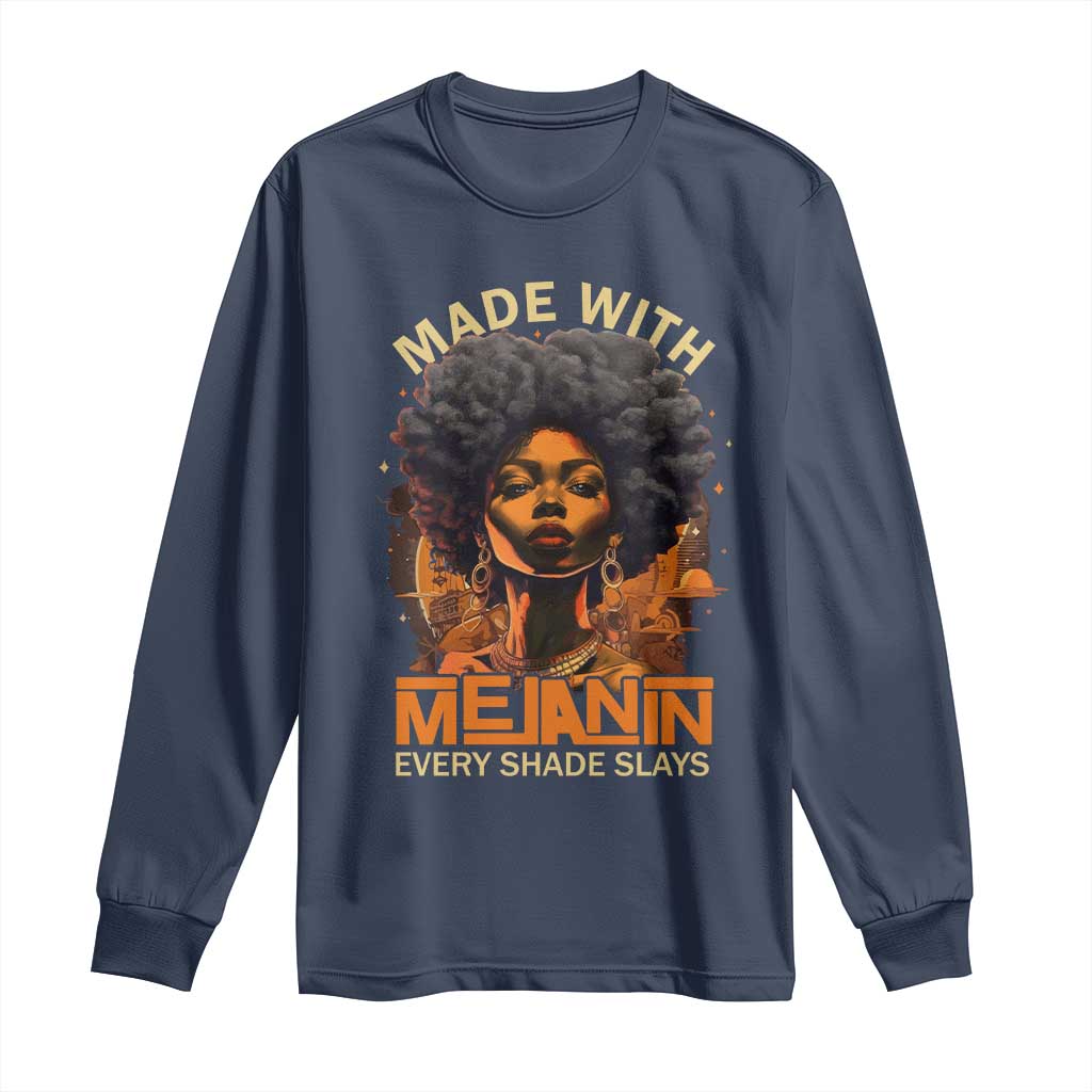 Black Women Long Sleeve Shirt Melanin Juneteenth Black History