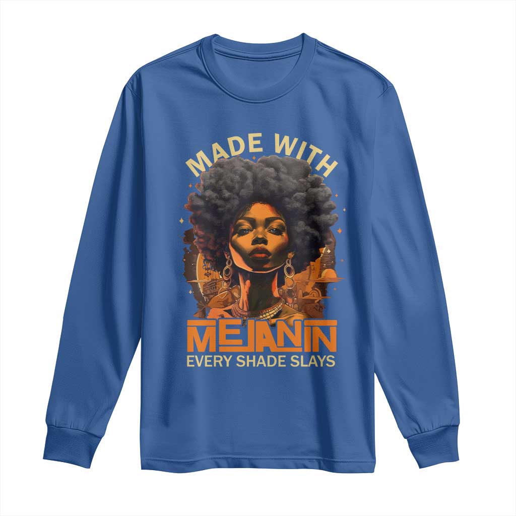 Black Women Long Sleeve Shirt Melanin Juneteenth Black History