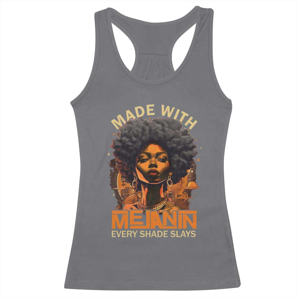 Black Women Racerback Tank Top Melanin Juneteenth Black History