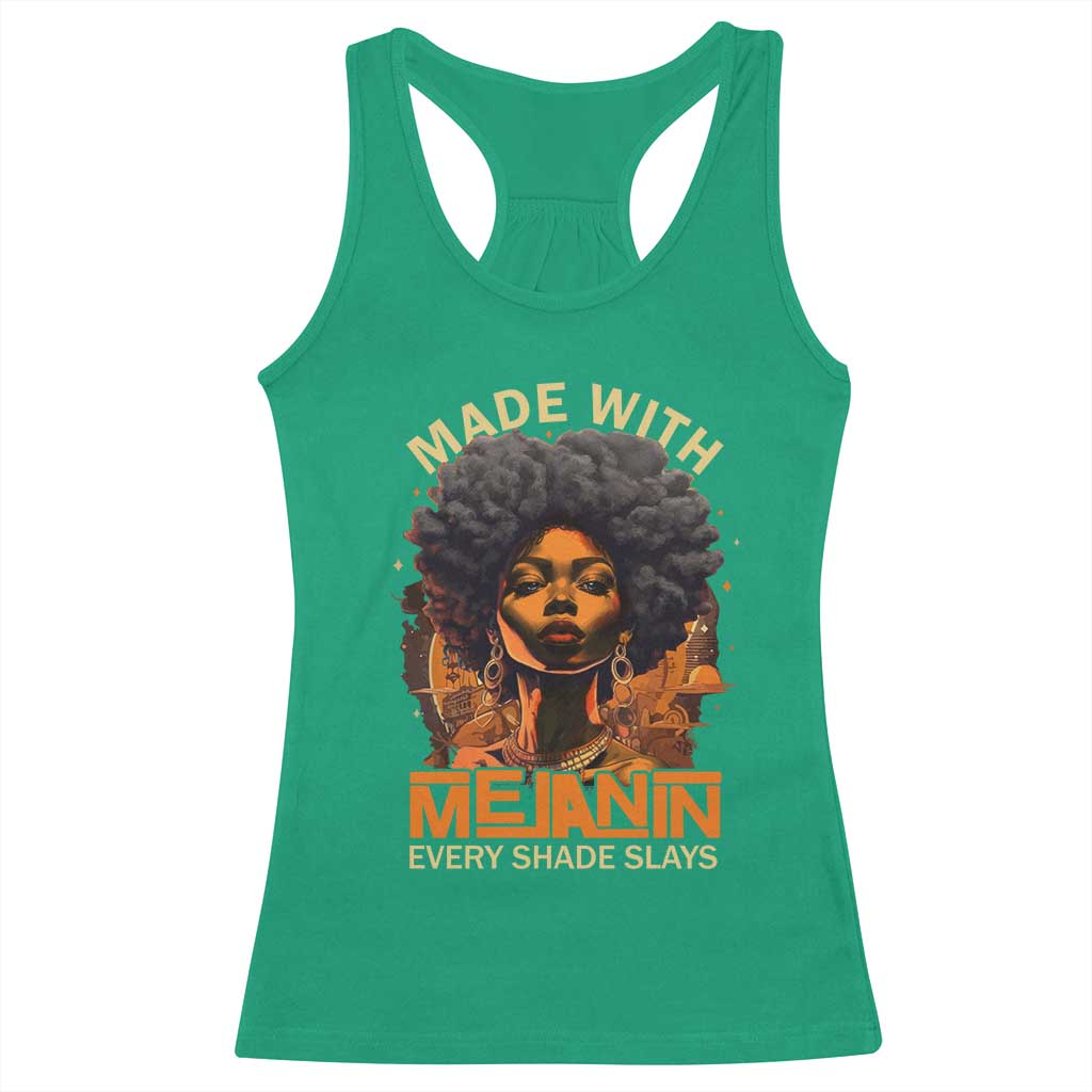 Black Women Racerback Tank Top Melanin Juneteenth Black History