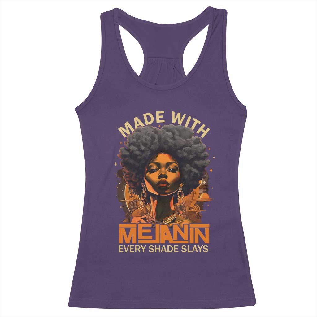 Black Women Racerback Tank Top Melanin Juneteenth Black History